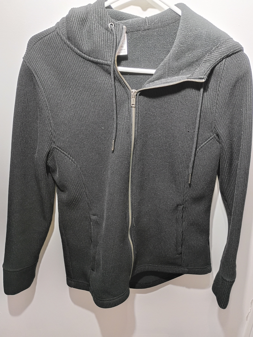 Black Full-Zip Hooded Jacket - Picture 2 of 12